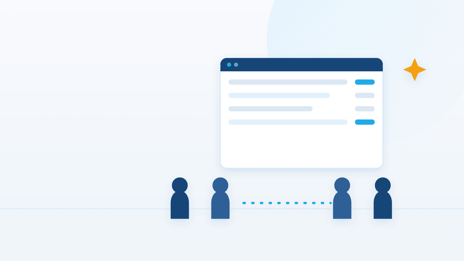 In-house developers and dedicated remote developers working together on one project board